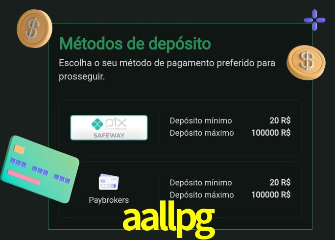 O cassino aallpg oferece uma grande variedade de métodos de pagamento